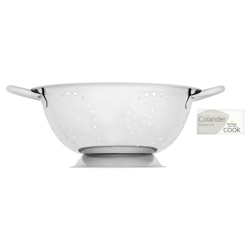 Morrisons stainless steel colander