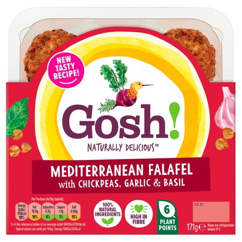Gosh! Mediterranean Falafel With Chickpeas & A Hint Of Basil