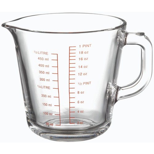 Nutmeg home 0 5 litre glass measuring jug