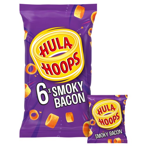 Hula Hoops Smoky Bacon 6x20g