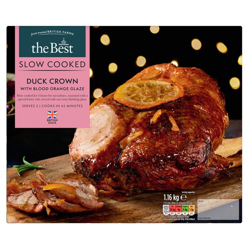 Morrisons The Best Slow Cooked Duck Crown With Blood Orange Glaze 