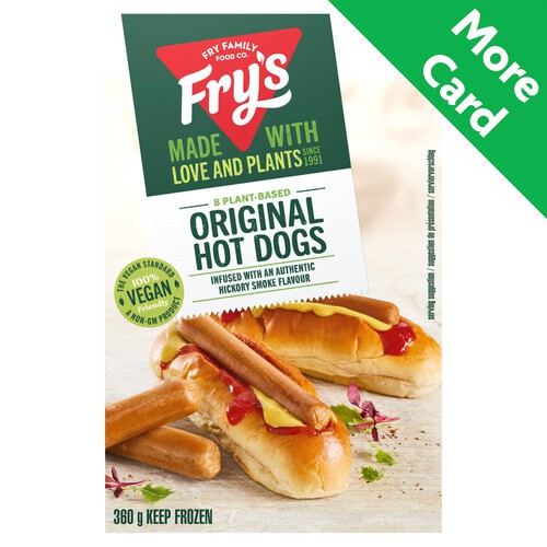 Fry's Meat Free Original Hot Dogs 8 Pack