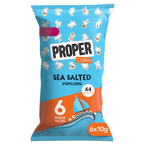Proper Corn Lightly Sea Salted Popcorn 6x10g
