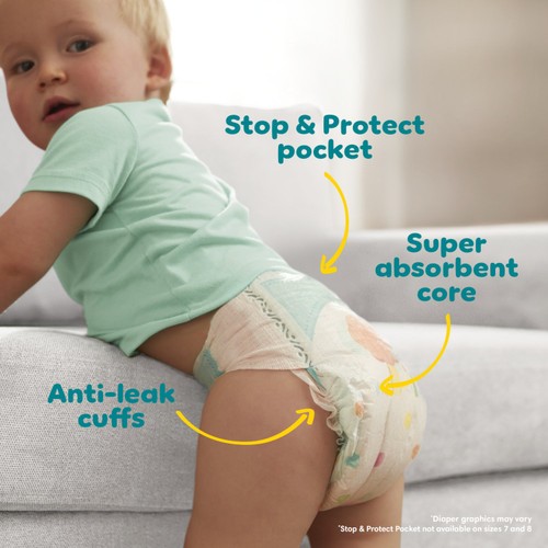 Pampers Baby-Dry Size 9 48 Nappies 19kg+ Jumbo Pack