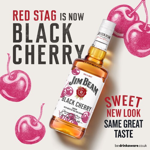 Jim Beam Red Stag Black Cherry Kentucky Bourbon Whiskey