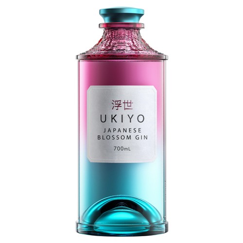 Ukiyo Japanese Blossom Gin 70CL