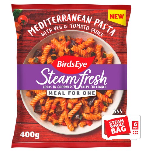 Birds Eye Steamfresh Mediterranean Vegetable and Tomato Pasta Meal For 1