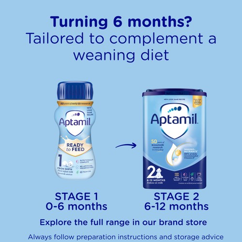 Aptamil 1 First Infant Baby Milk Formula Liquid Ready to Feed from Birth