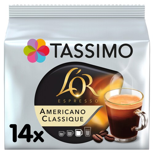 Tassimo L'OR Americano Classique Coffee Pods x14