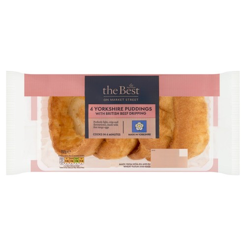 Morrisons The Best 4 Beef Dripping Yorkshire Puddings
