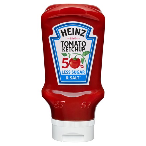 Heinz Tomato Ketchup 50% Less Sugar And Salt