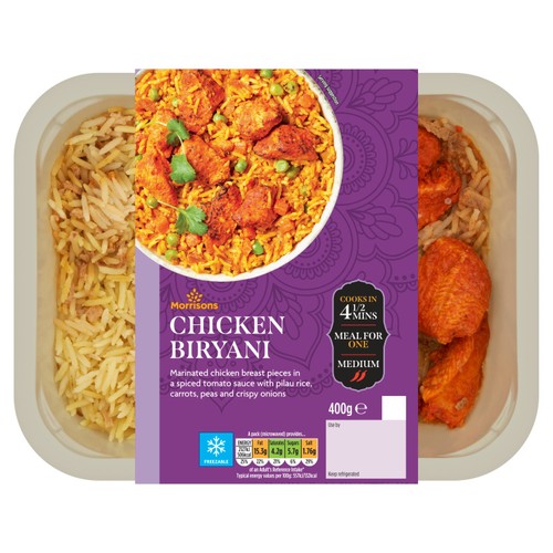 Morrisons Chicken Biryani With Pilau Rice