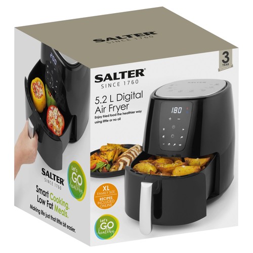 Salter 5.2l Digital Air Fryer With Rack