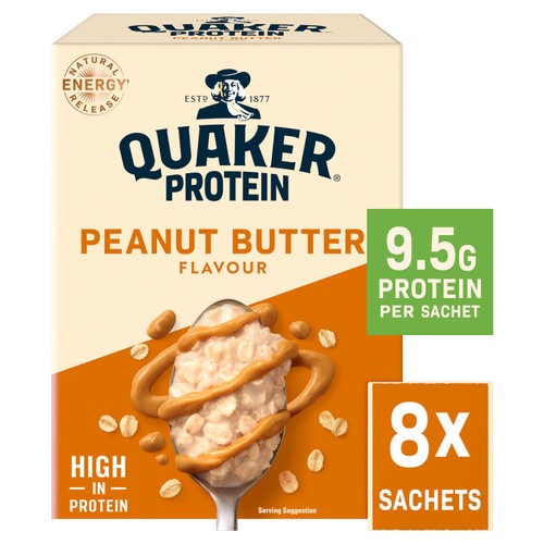 Quaker High Protein Peanut Butter Porridge Sachets Oat So Simple 