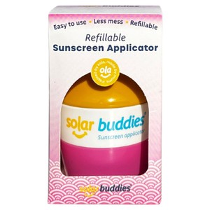 Solar Buddies Refillable Kids Sun Cream Applicator Roll On Sponge Blue