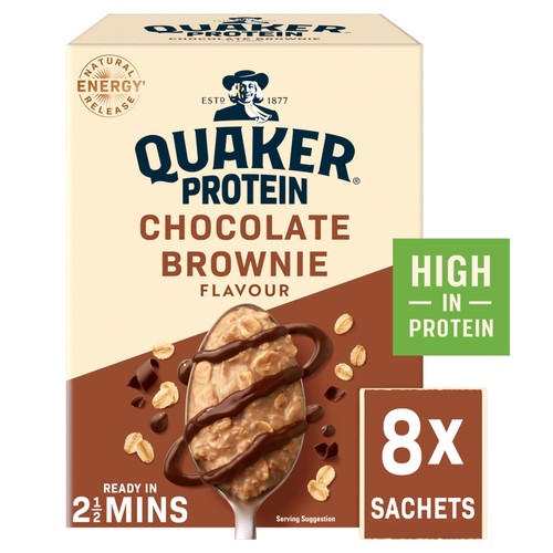 Quaker Oat So Simple Protein Chocolate Brownie 8x44g Sachets