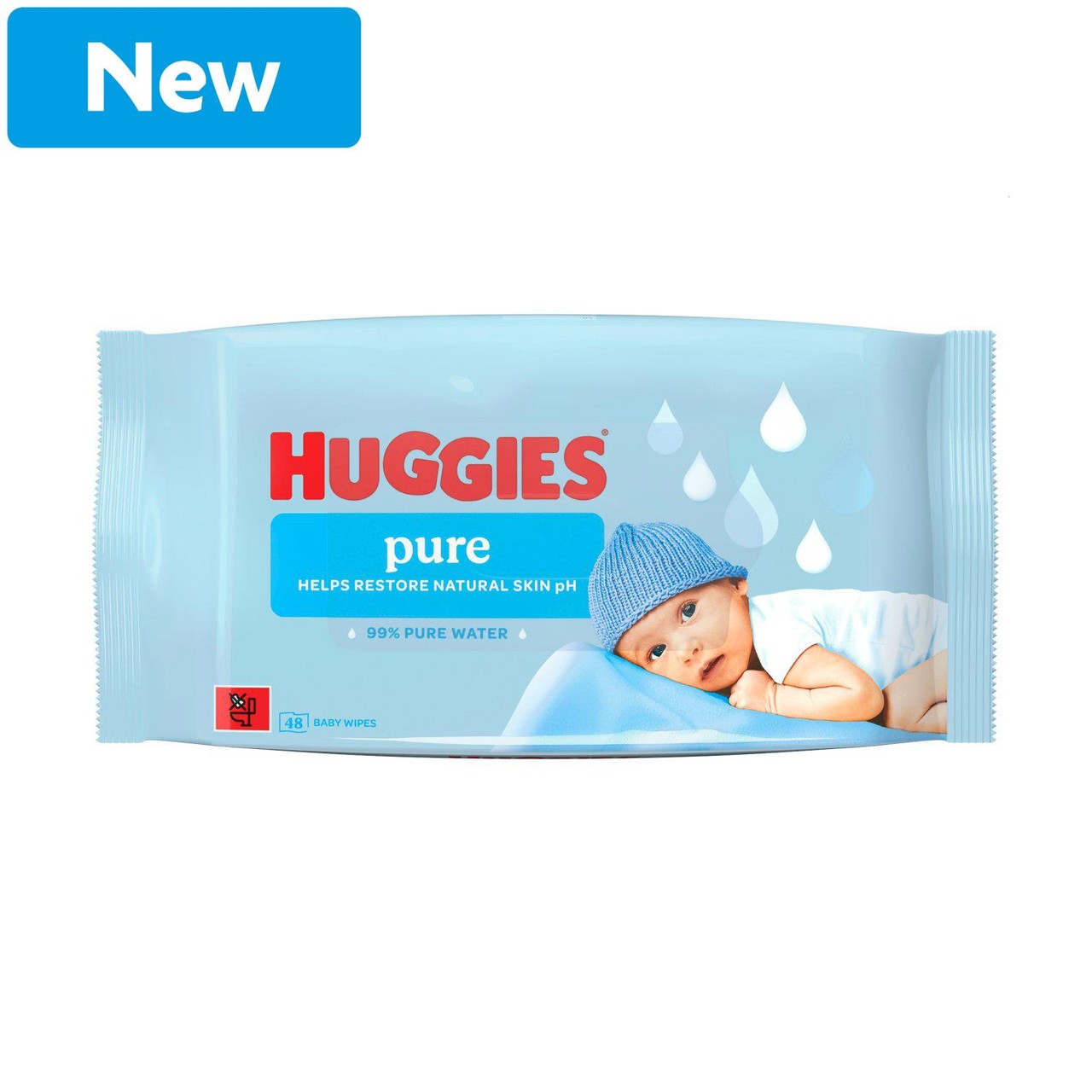Huggies Pure 48 Wipes