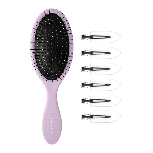 Brushworks Luxury Purple Hair Styling Set