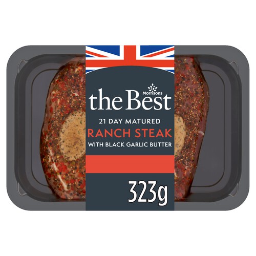 Morrisons The Best 21 Day Beef Ranch Steaks With Garlic Butter 