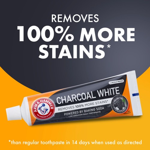 Arm & Hammer Charcoal White Toothpaste Peppermint
