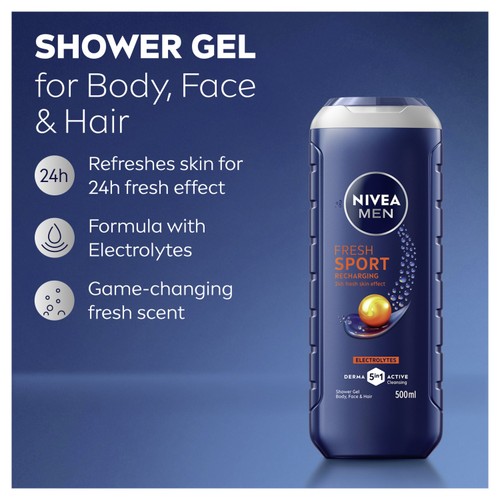 NIVEA MEN Sport Shower Gel 500ml