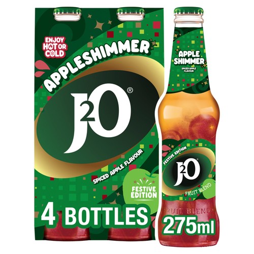 J2O Apple Shimmer Bottles  4 x 275ml