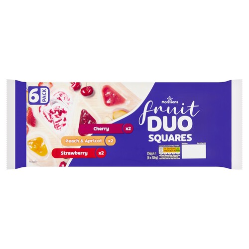 Morrisons Fruit Duo Squares Split Pot Yoghurt 