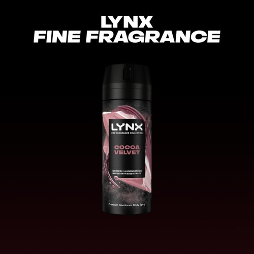 Lynx Fine Fragrance Collection Deodorant Bodyspray Cocoa Velvet 150ml