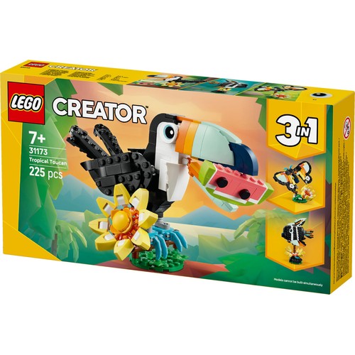 LEGO Creator 3in1 Wild Animals Tropical Toucan 31173 - Morrisons