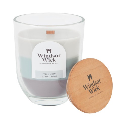 Home Style Windsor Wick Scented Candle Fresh Linen