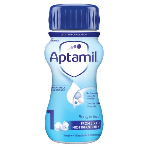 Aptamil 1 First Infant Baby Milk Formula Liquid Ready to Feed from Birth