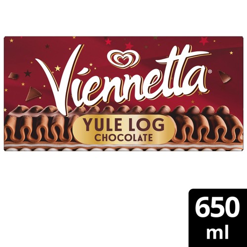 Viennetta Chocolate Yule Log Ice Cream Dessert   650ml