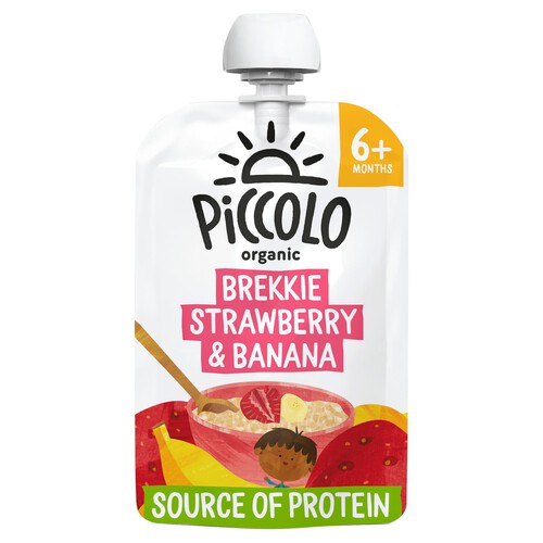 Piccolo Organic Brekkie Strawberry & Banana Stage 1 