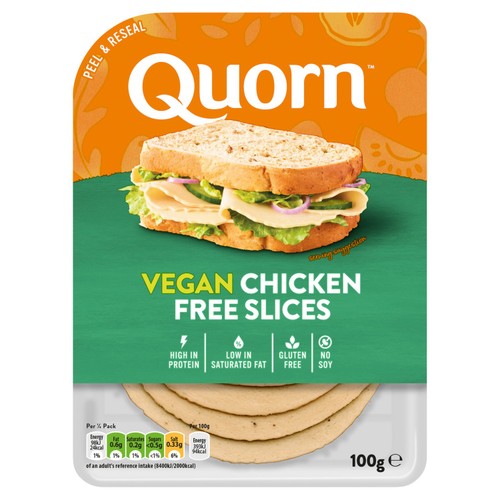 Quorn Chicken Vegan Deli Slices 100g - Morrisons Online Groceries & Offers