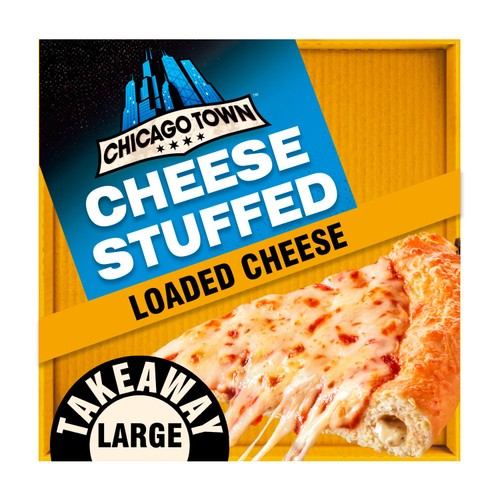 Chicago Town Takeaway Cheesy Stuffed Crust Cheese Large Pizza 630g