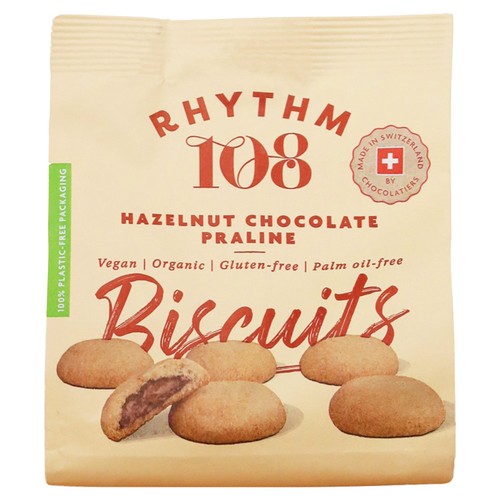 Rhythm 108 Hazlenut Chocolate Praline Biscuits 135g