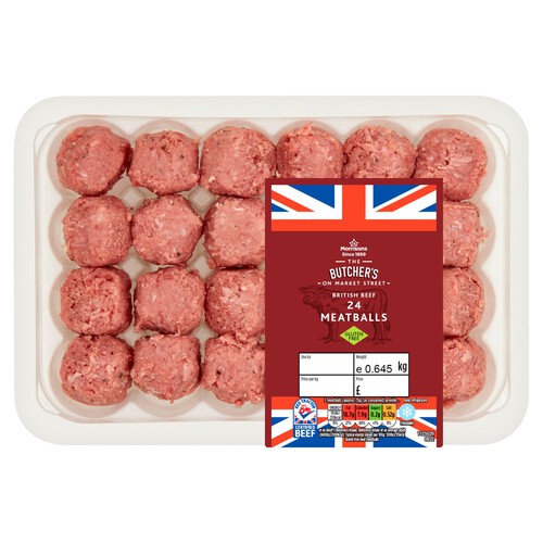 Morrisons 24 British Beef Meatballs 