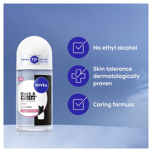  NIVEA Black & White Original 72h Anti-Perspirant Deodorant Roll-On