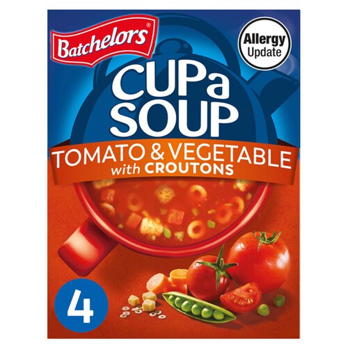 Batchelors Cup a Soup Tomato & Vegetable with Croutons 4 Sachets