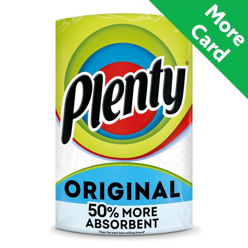 Plenty White Kitchen Roll 100 Sheets