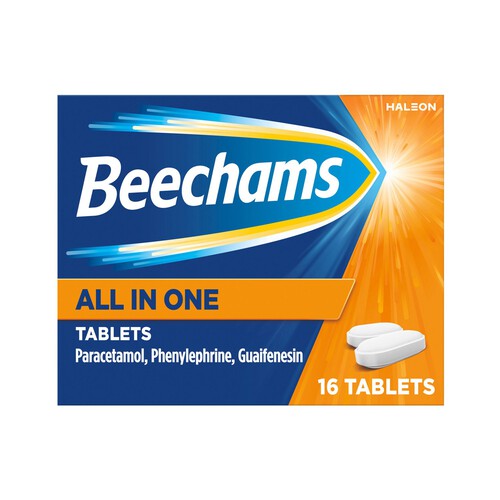 Beechams All in One Cold and Flu Relief Paracetamol Tablet