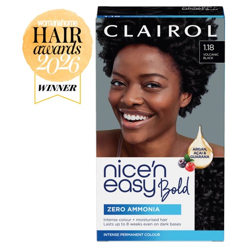 Clairol Nice'n Easy Bold Permanent Hair Dye 1.18 Volcanic Black