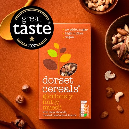 Dorset Cereals Gloriously Nutty Muesli No Added Sugar Breakfast Cereal 500g