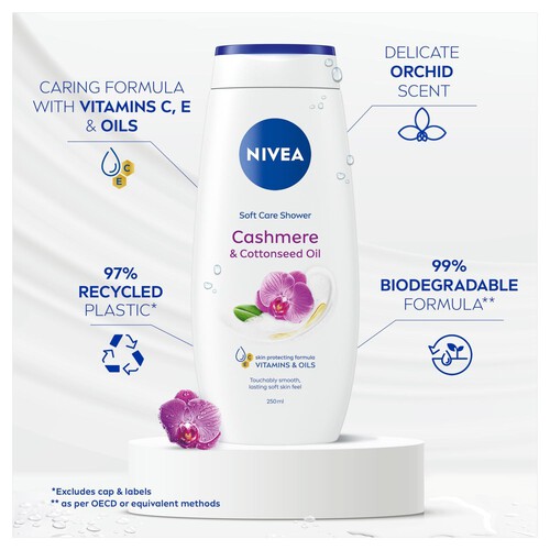 NIVEA Cashmere & Cotton Seed Oil Shower Gel 