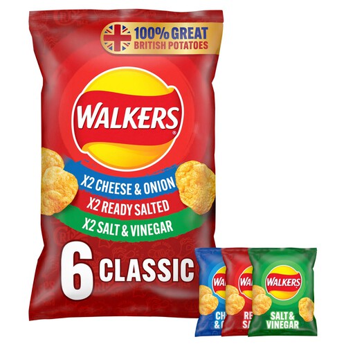 Walkers Classic Variety Multipack Crisps 