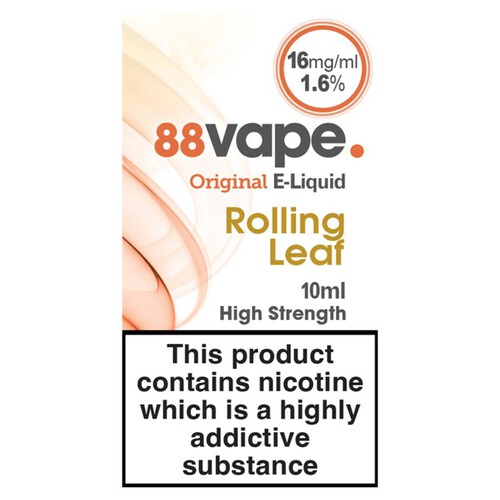 88Vape E-Liquid 16mg Roll Leaf