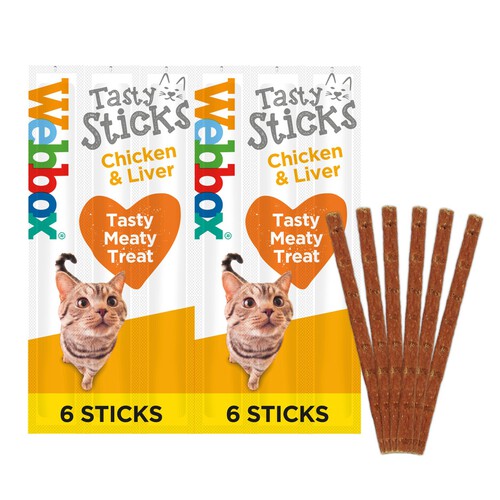 Webbox Cats Delight Chicken & Liver Tasty Sticks