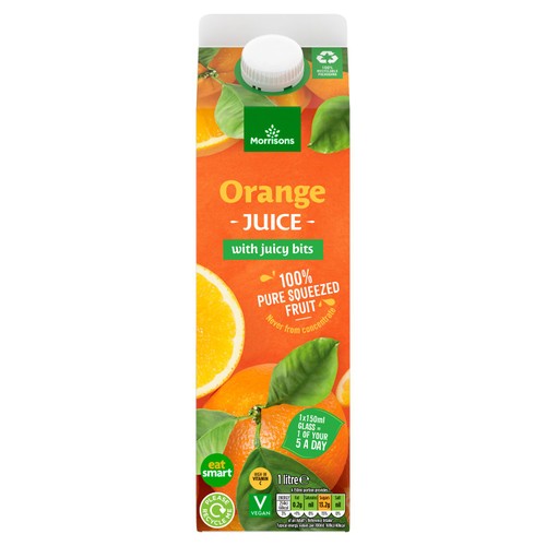 Morrisons 100% Orange Juice with Bits