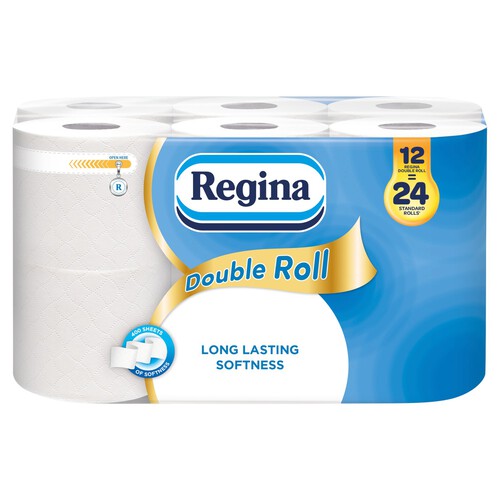 Regina Double Roll Toilet Tissue 12 Roll