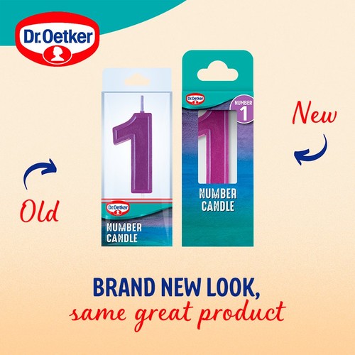 Dr. Oetker Number 1 Candle